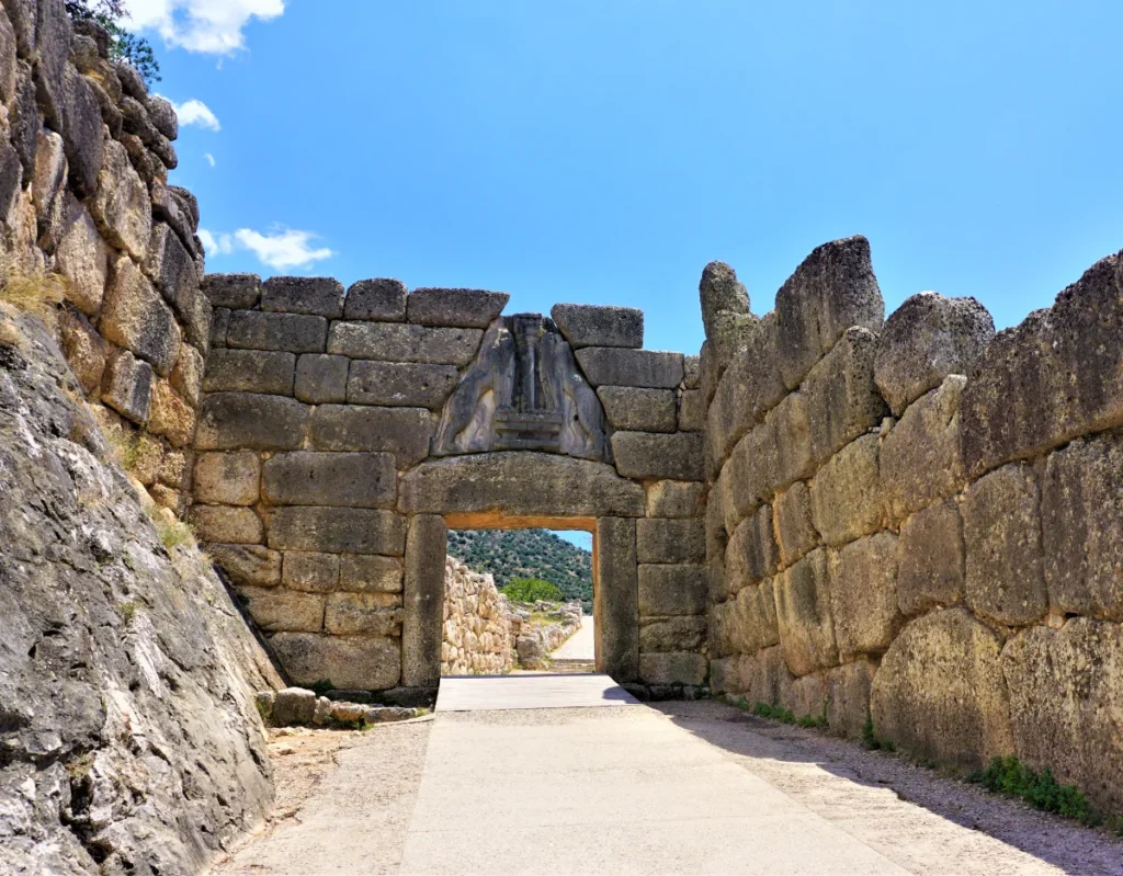 Lion Gate at Mycenae, Athens transfer route