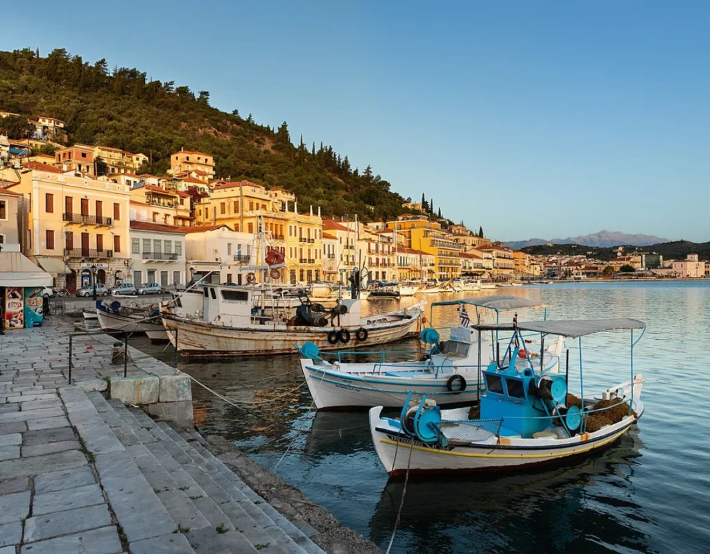 Gythio Port harbor view