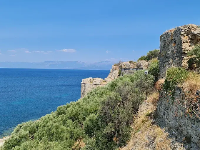 Koroni castle above the sea in Messinia, Peloponnese
