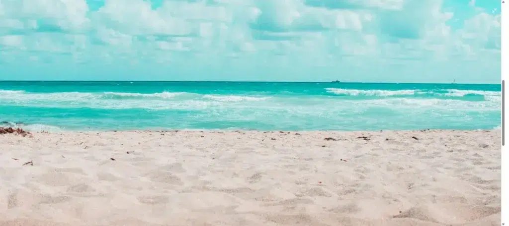 Sandy beach with turquoise sea in Greece