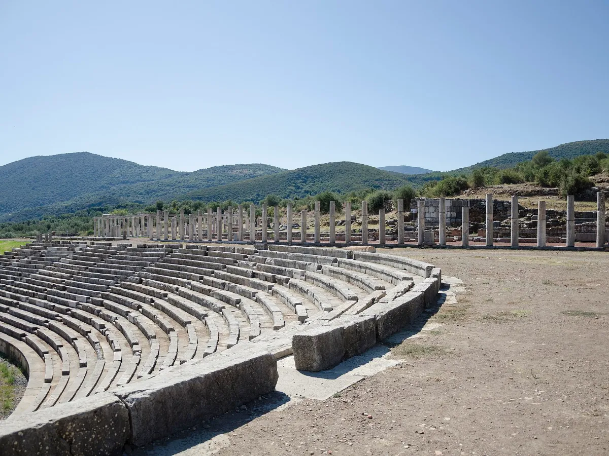 Stadium and columns of Ancient Messene