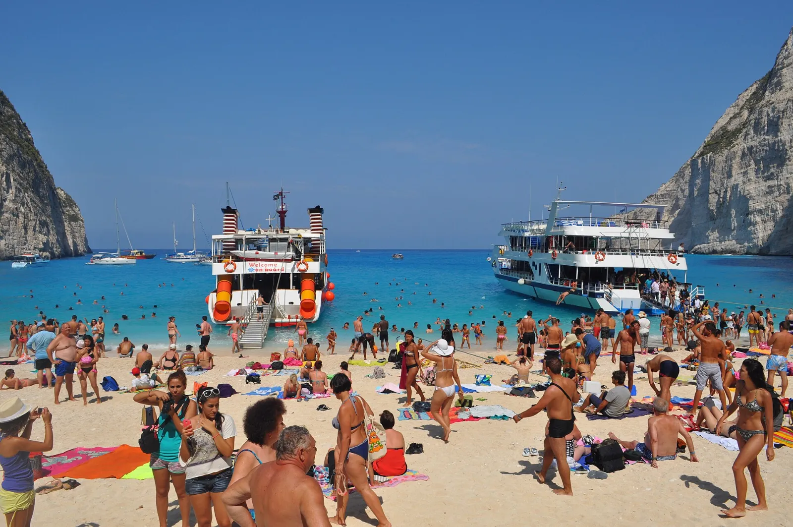 Navagio beach on Zakynthos