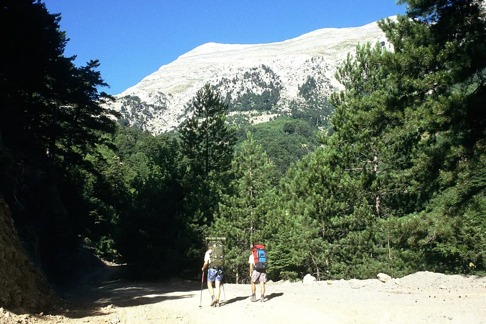 On the ridge of Mount Taygetos near Profitis Ilias