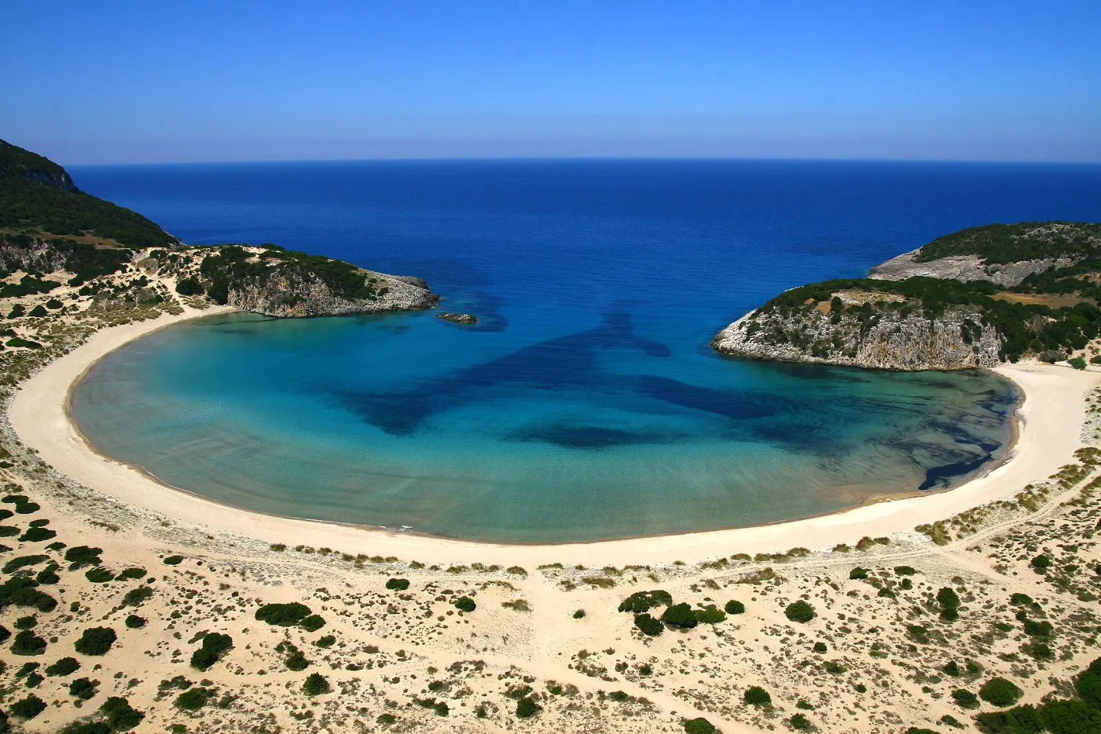 Voidokilia beach near Pylos, Messinia