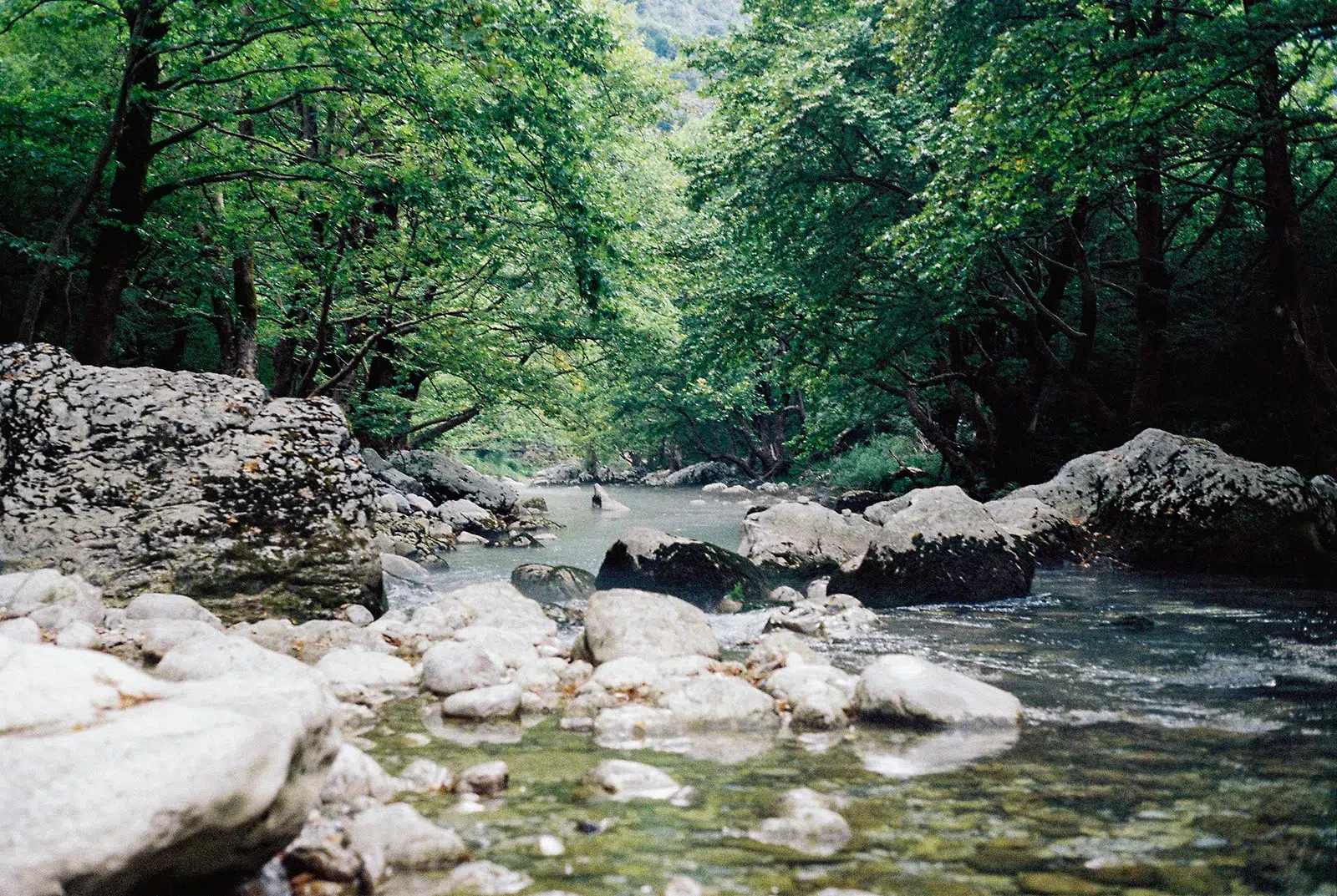 The Voidomatis springs in the Vikos Gorge